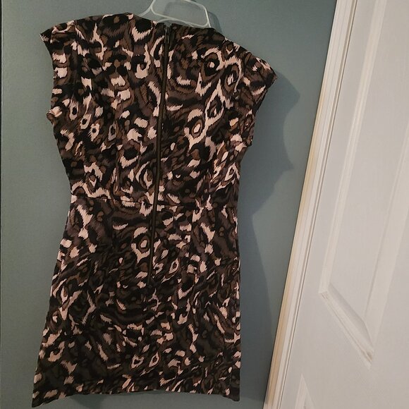 FRENCH CONNECTION cap sleeve multicolour graphic dress, size 12 - Picture 2 of 4